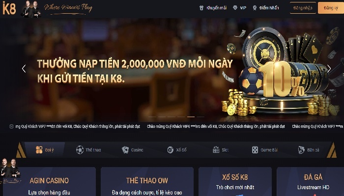K8bet | K8 - Cổng game cá cược top 1 Việt Nam